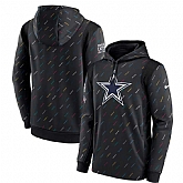 Men's Dallas Cowboys Nike Charcoal 2021 NFL Crucial Catch Therma Pullover Hoodie,baseball caps,new era cap wholesale,wholesale hats